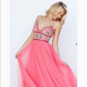 Sherri Hill NWT size 2 coral dress